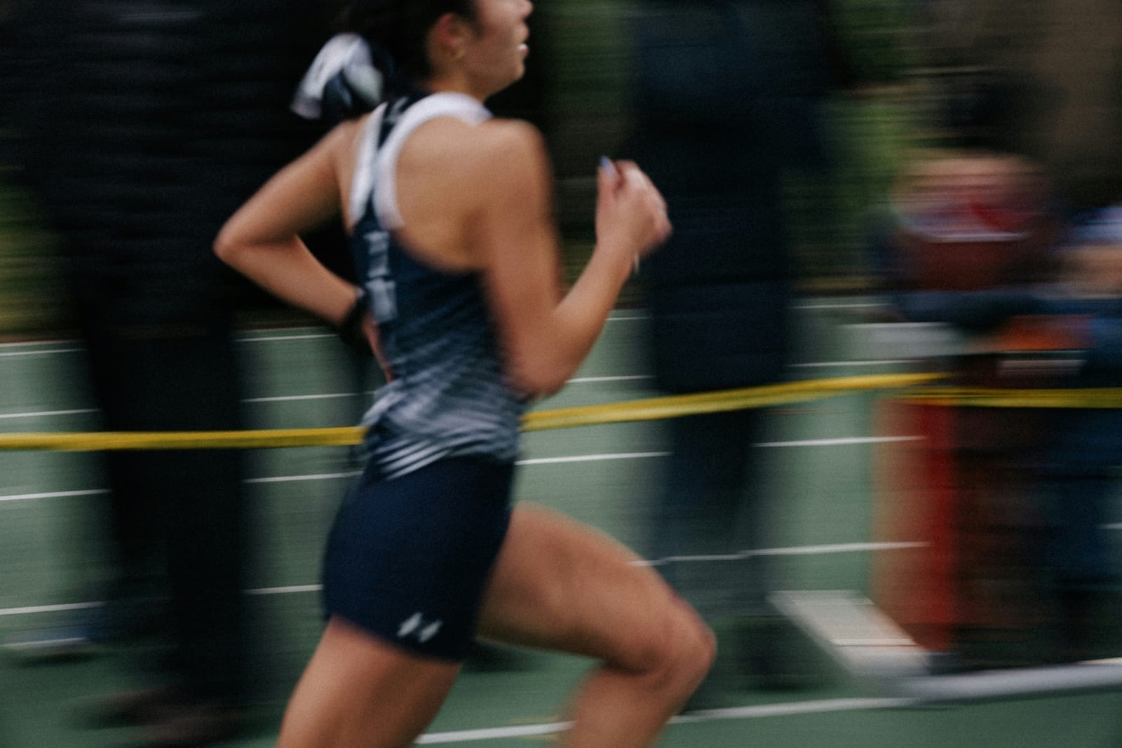 Runner on track