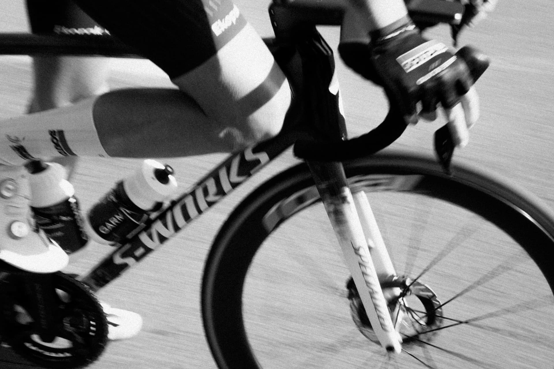 S-Works cyclist in motion – trace training analysis