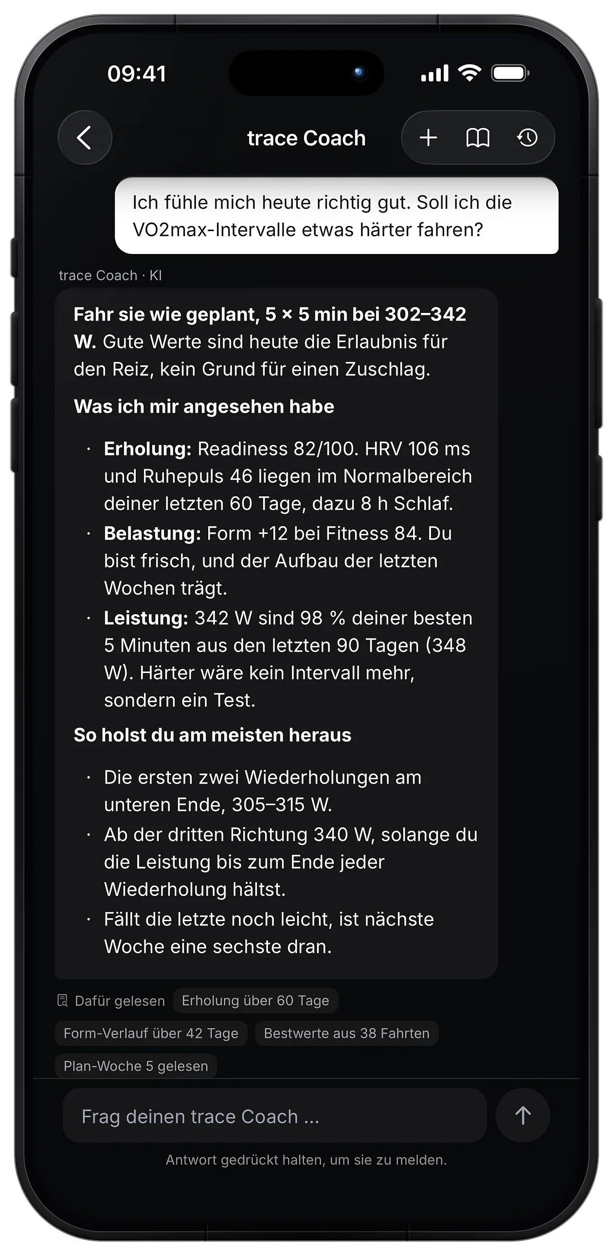 Ein Coach, der deine Daten kennt.